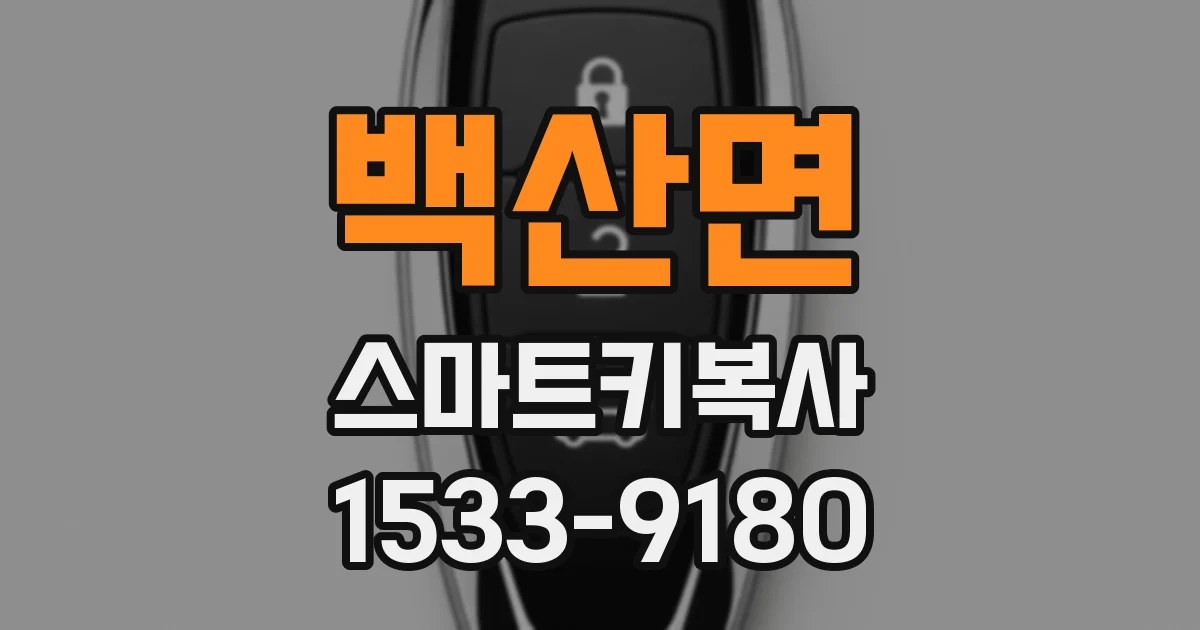 백산면 스마트키복사