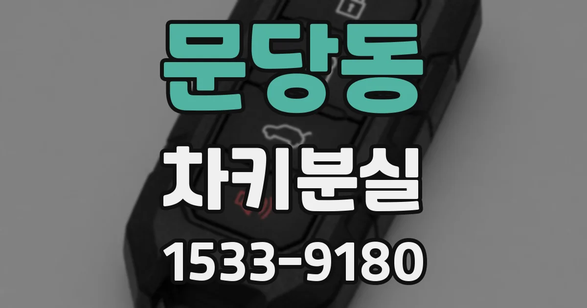 문당동 차키분실