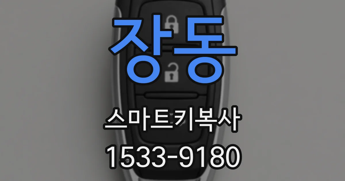 장동 스마트키복사