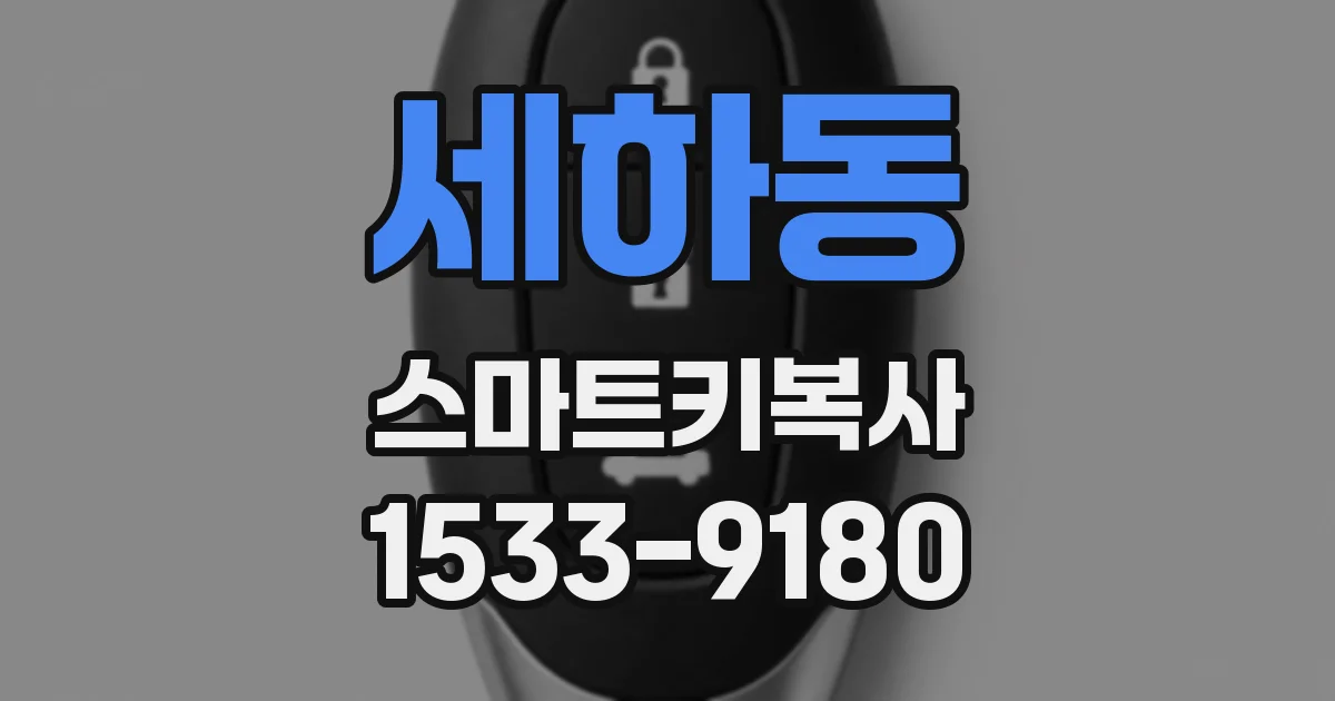 세하동 스마트키복사