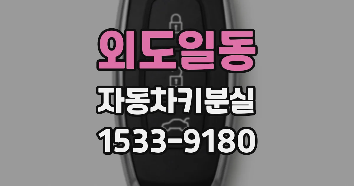 외도일동 자동차키분실