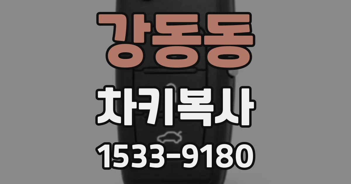 강동동 차키복사