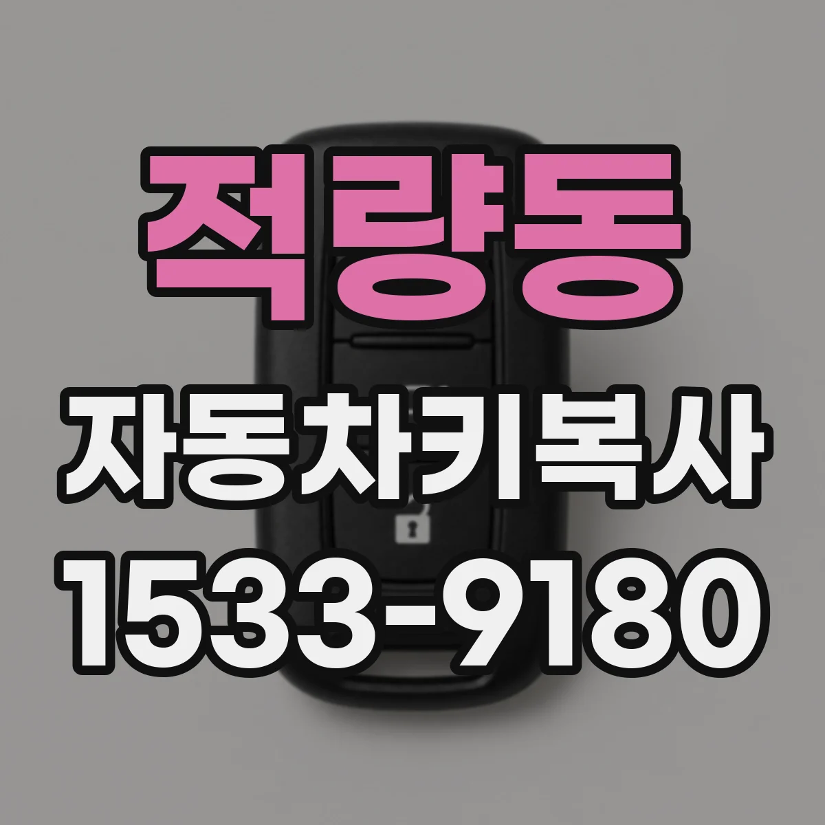적량동 자동차키복사