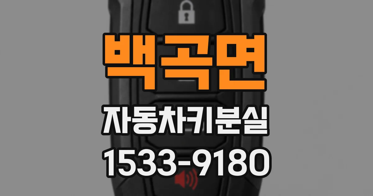 백곡면 자동차키분실