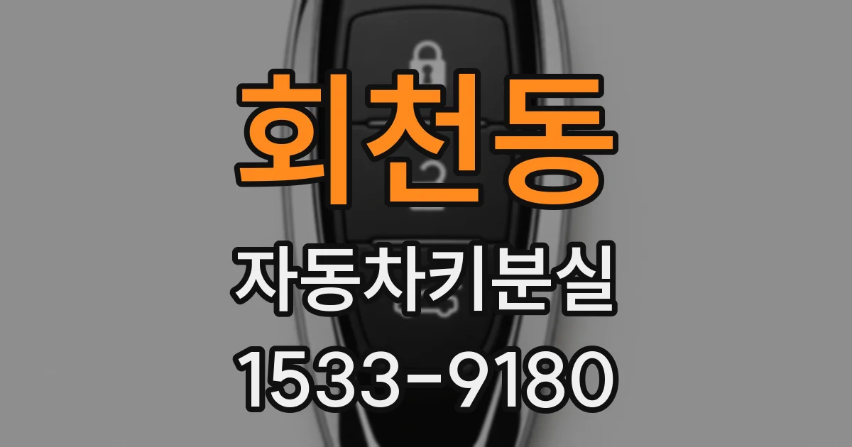 회천동 자동차키분실