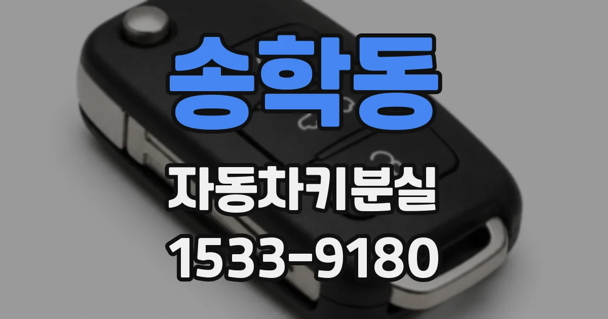 송학동 자동차키분실