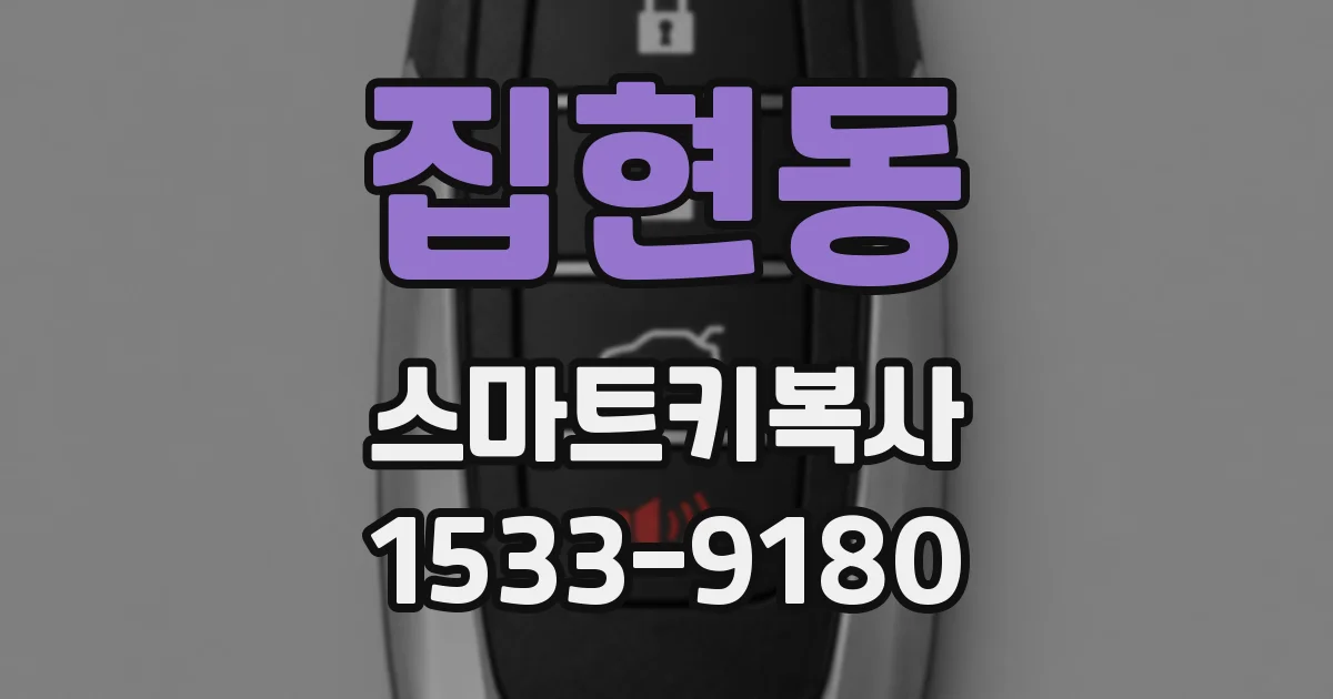 집현동 스마트키복사