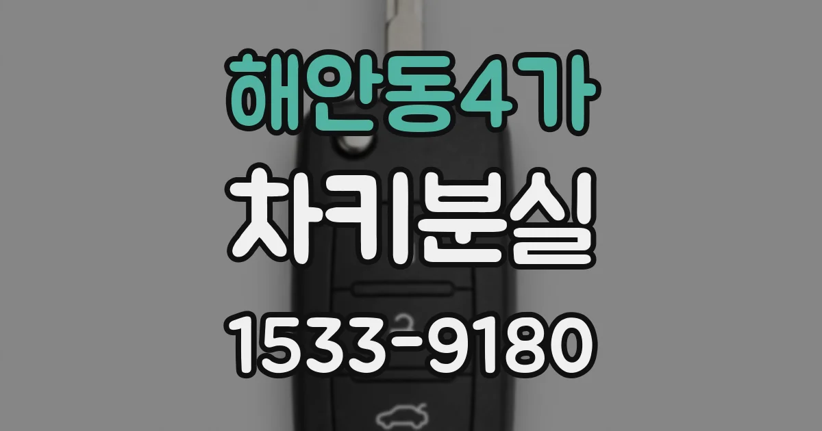 해안동4가 차키분실