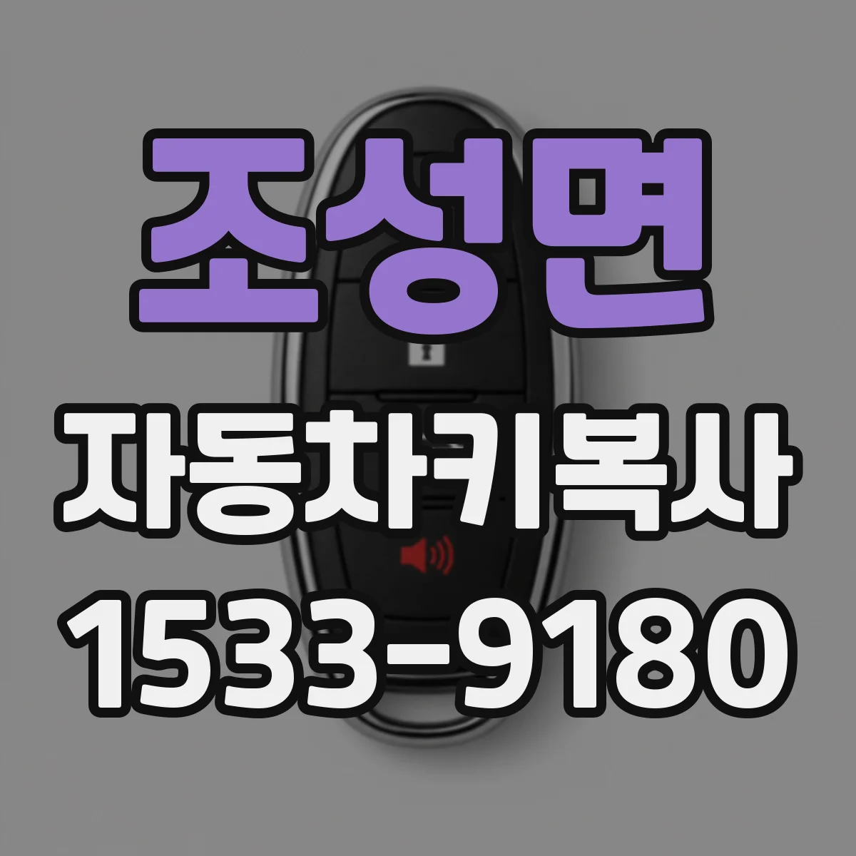 조성면 자동차키복사