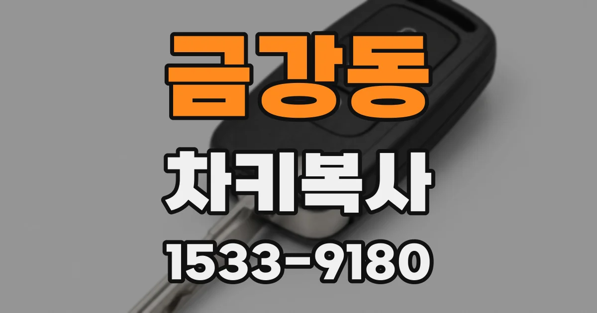 금강동 차키복사