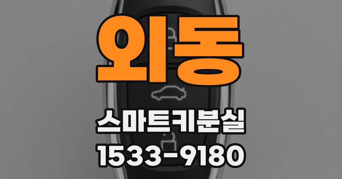 외동 스마트키분실