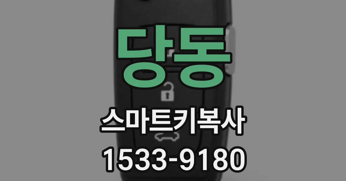당동 스마트키복사