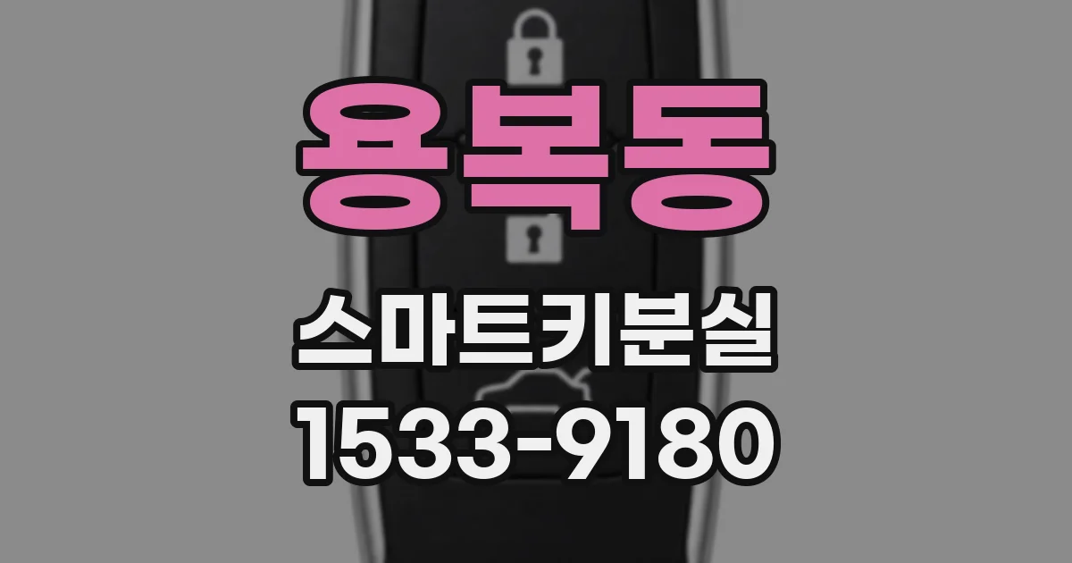 용복동 스마트키분실