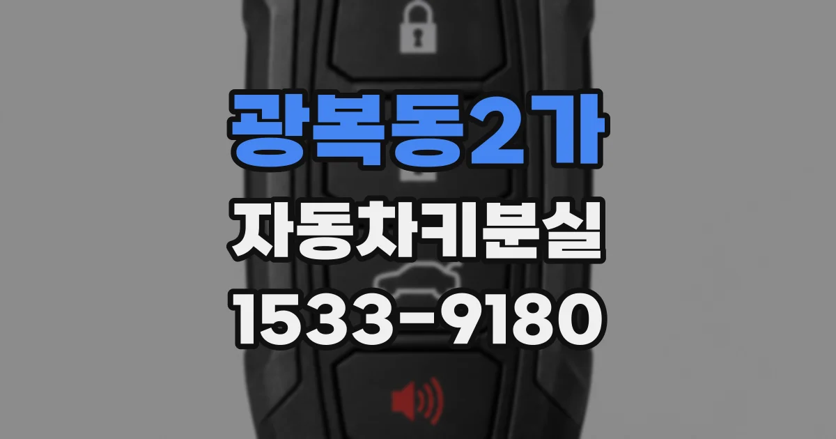 광복동2가 자동차키분실