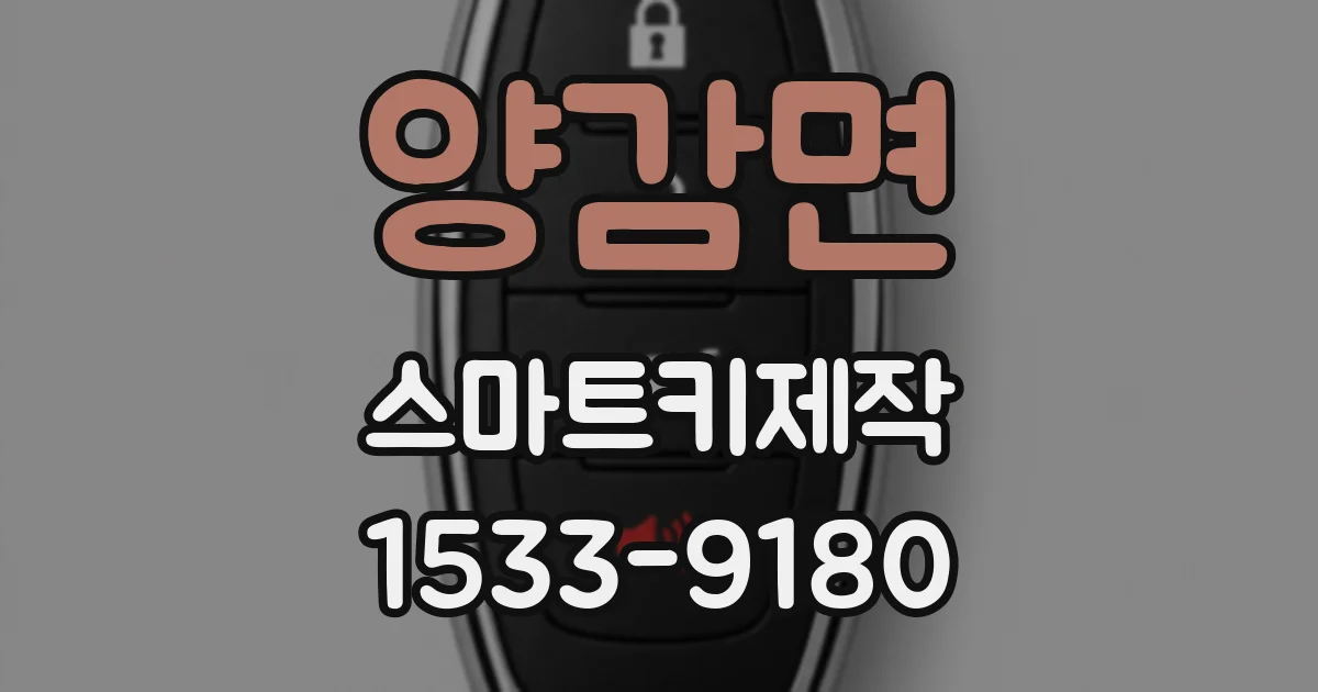 양감면 스마트키제작