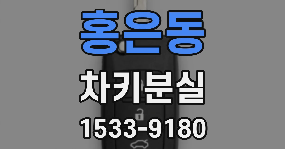 홍은동 차키분실