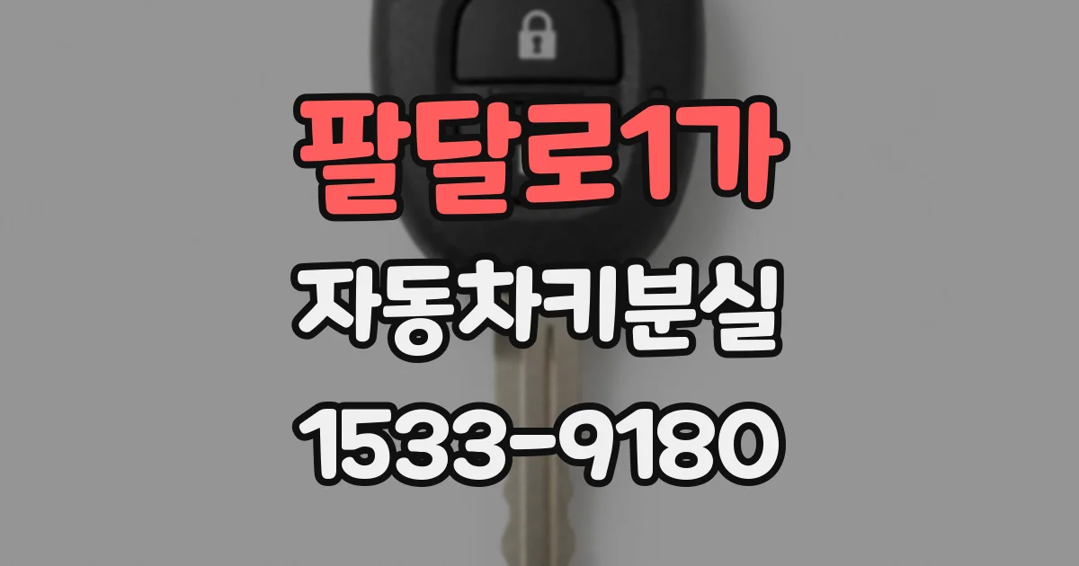 팔달로1가 자동차키분실