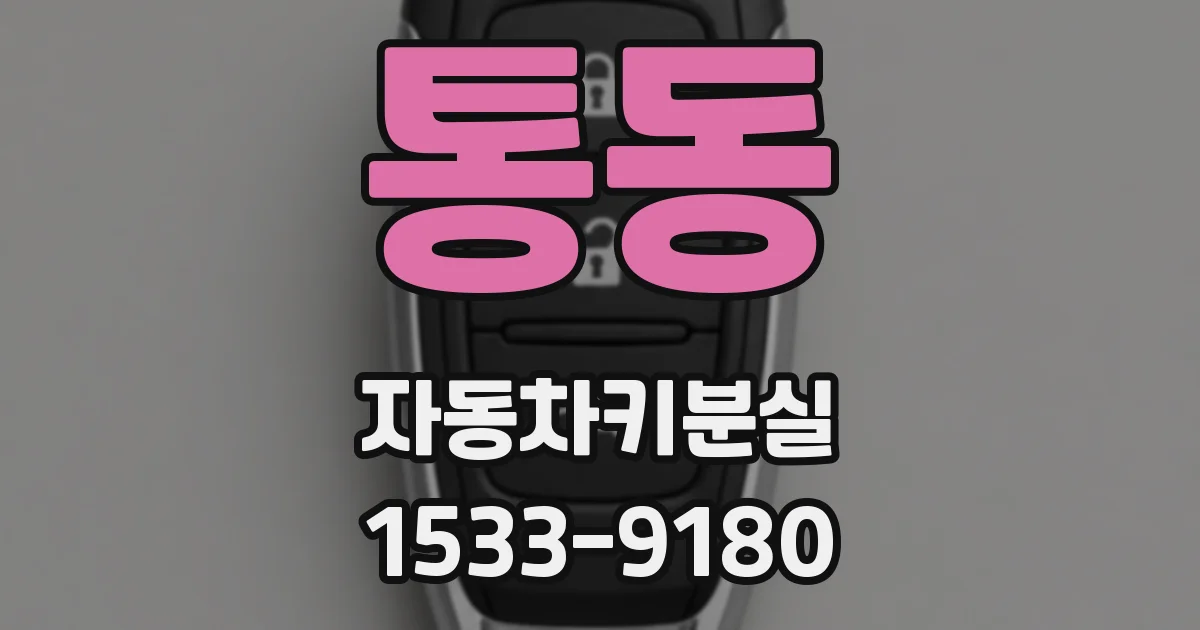 통동 자동차키분실