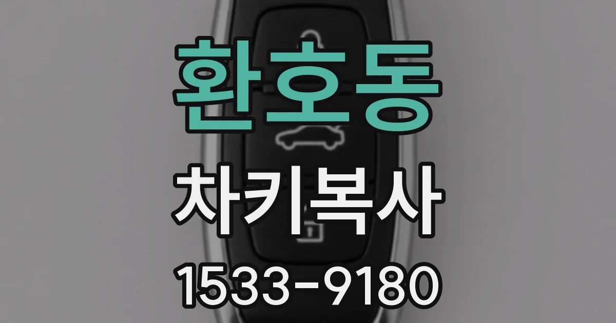 환호동 차키복사