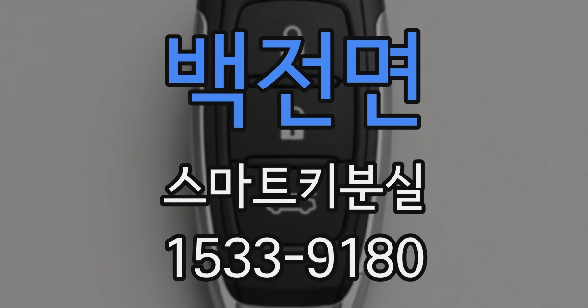 백전면 스마트키분실