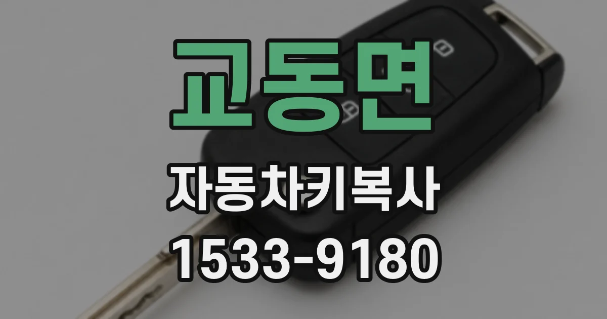 교동면 자동차키복사