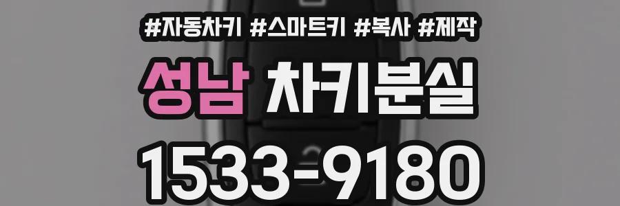 성남 차키분실