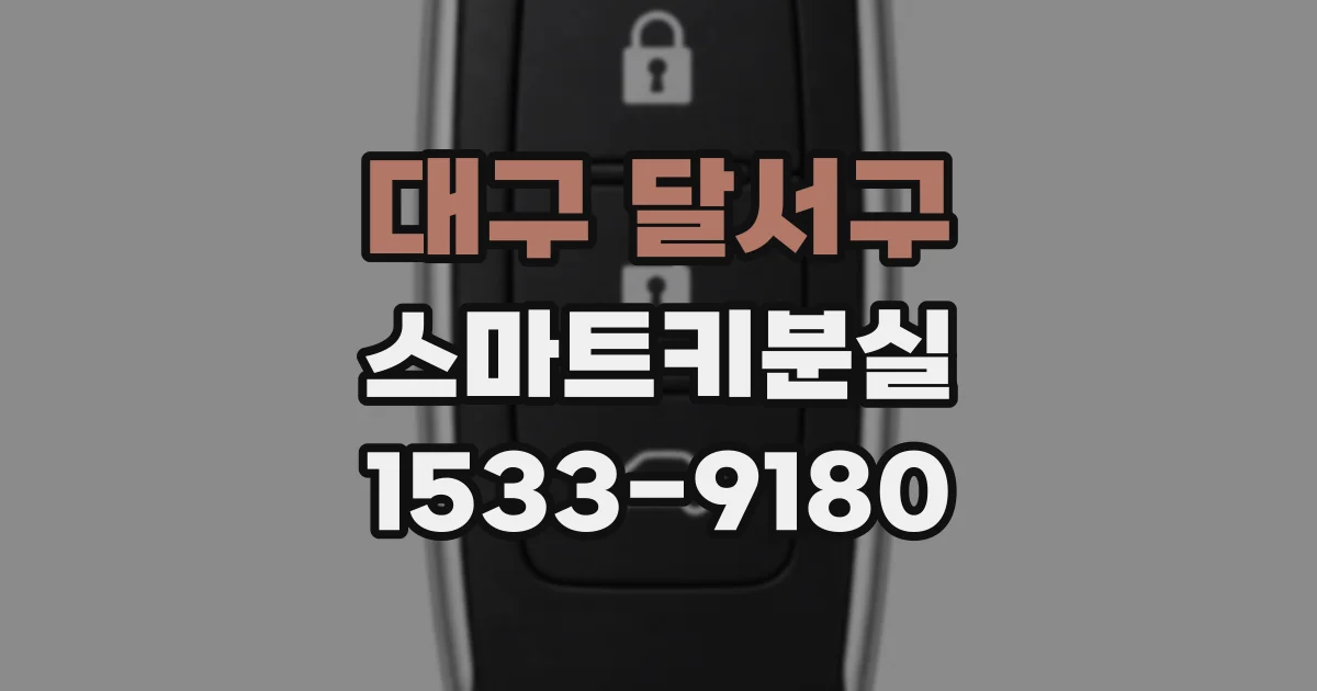 대구 달서구 스마트키분실