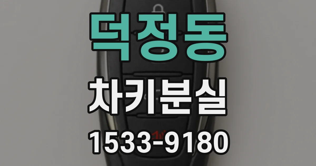 덕정동 차키분실