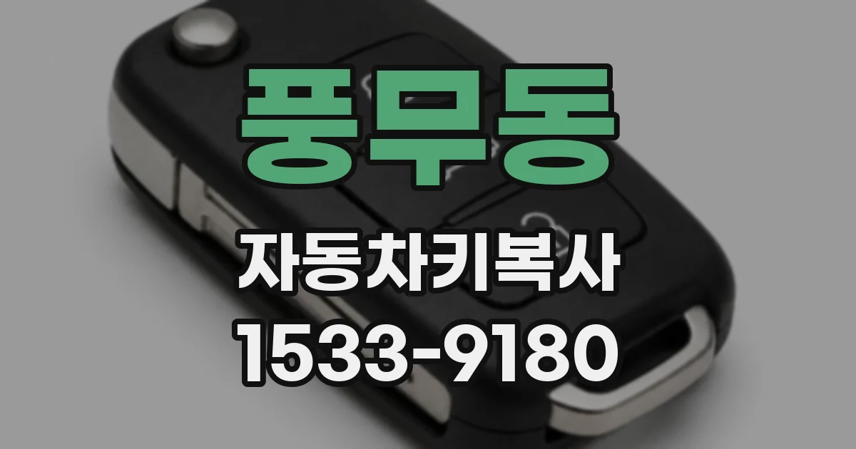 풍무동 자동차키복사