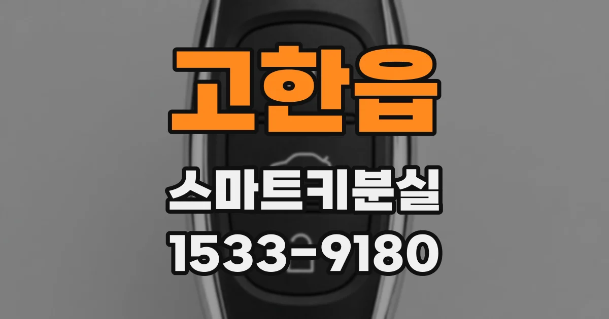 고한읍 스마트키분실