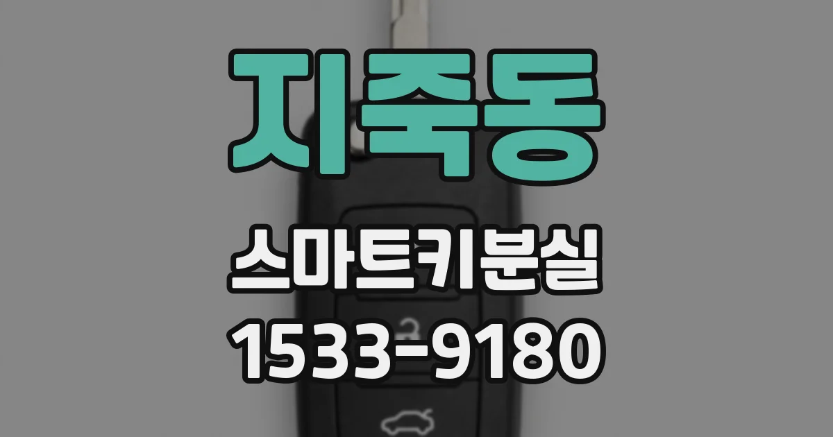 지죽동 스마트키분실