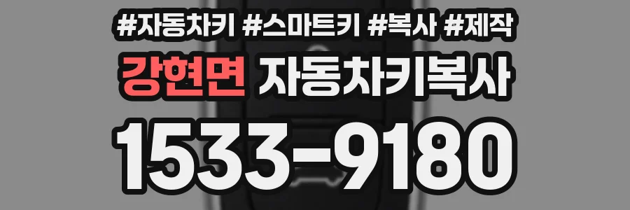강현면 자동차키복사