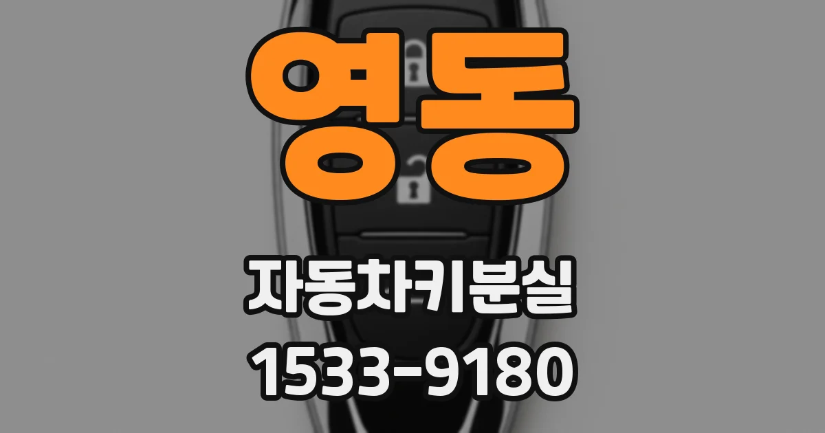 영동 자동차키분실