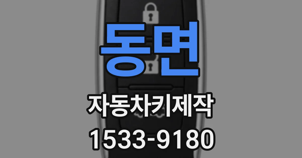 동면 자동차키제작