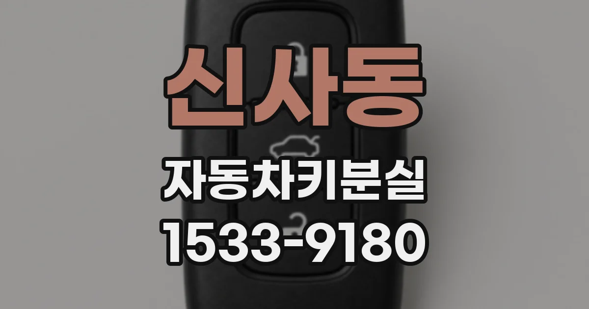 신사동 자동차키분실