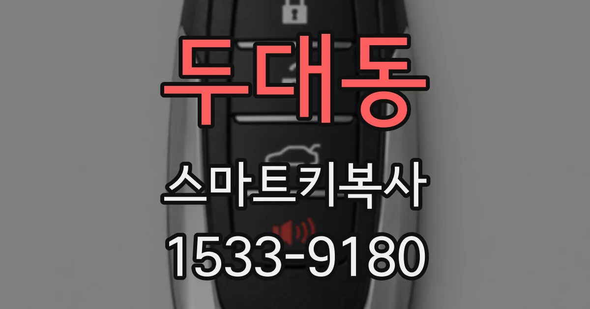 두대동 스마트키복사
