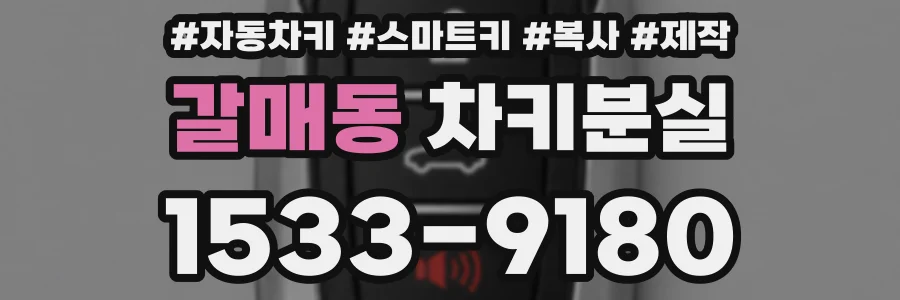 갈매동 차키분실
