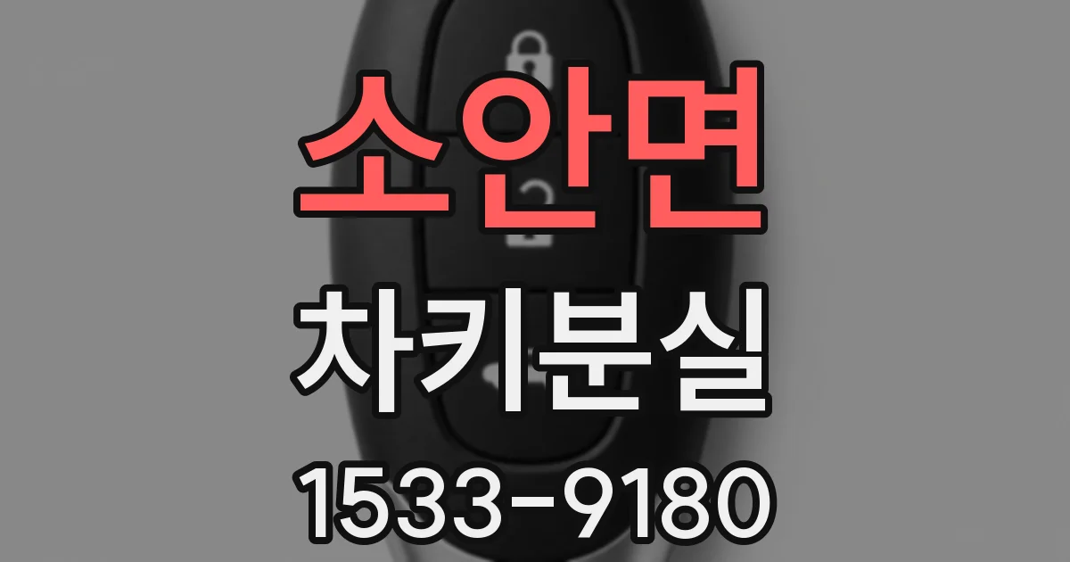 소안면 차키분실