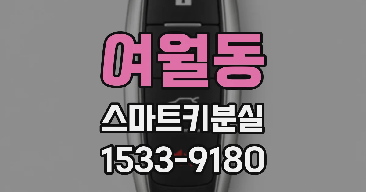 여월동 스마트키분실