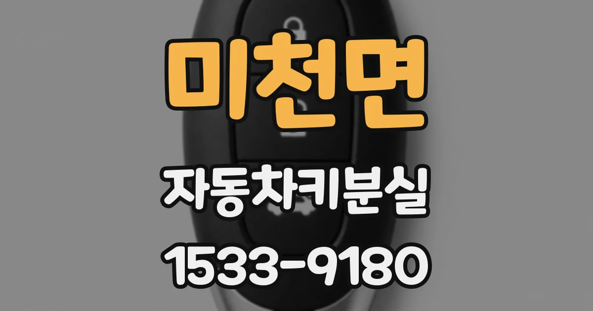 미천면 자동차키분실