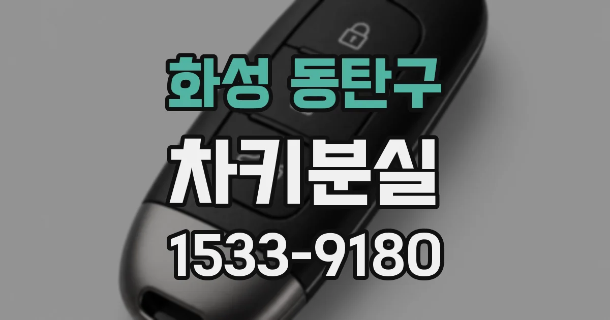 화성 동탄구 차키분실