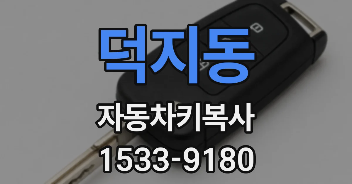 덕지동 자동차키복사