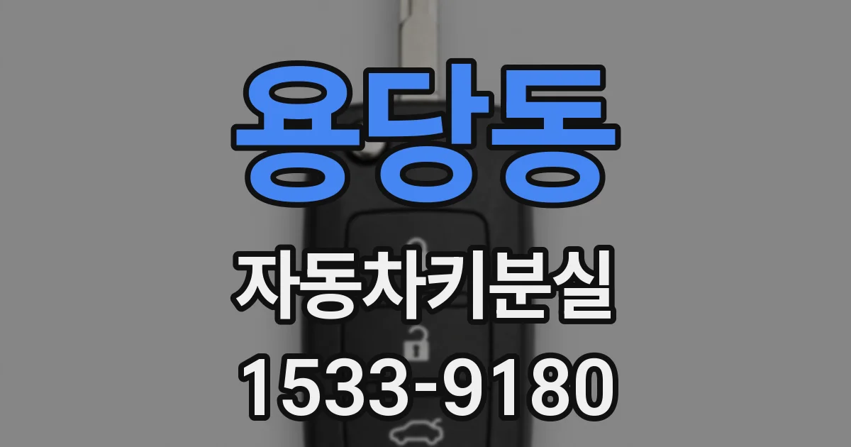 용당동 자동차키분실