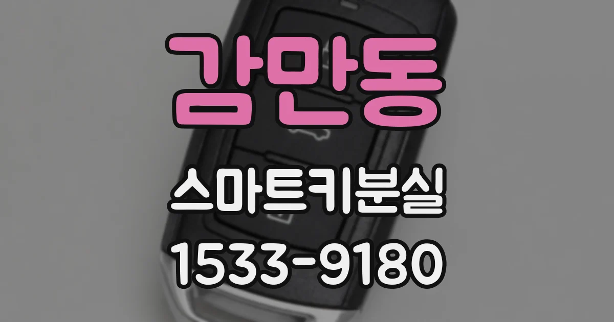 감만동 스마트키분실