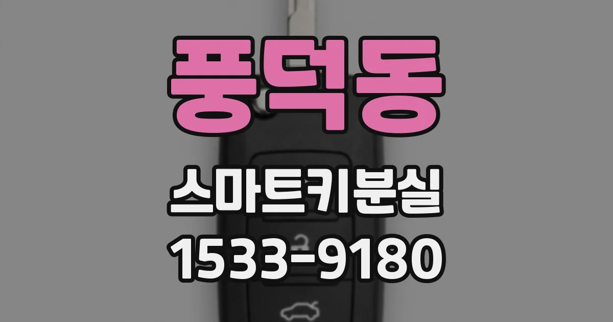 풍덕동 스마트키분실