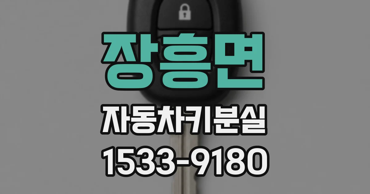 장흥면 자동차키분실