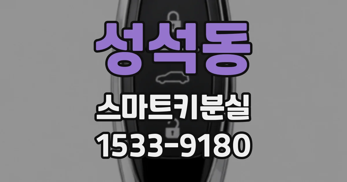 성석동 스마트키분실
