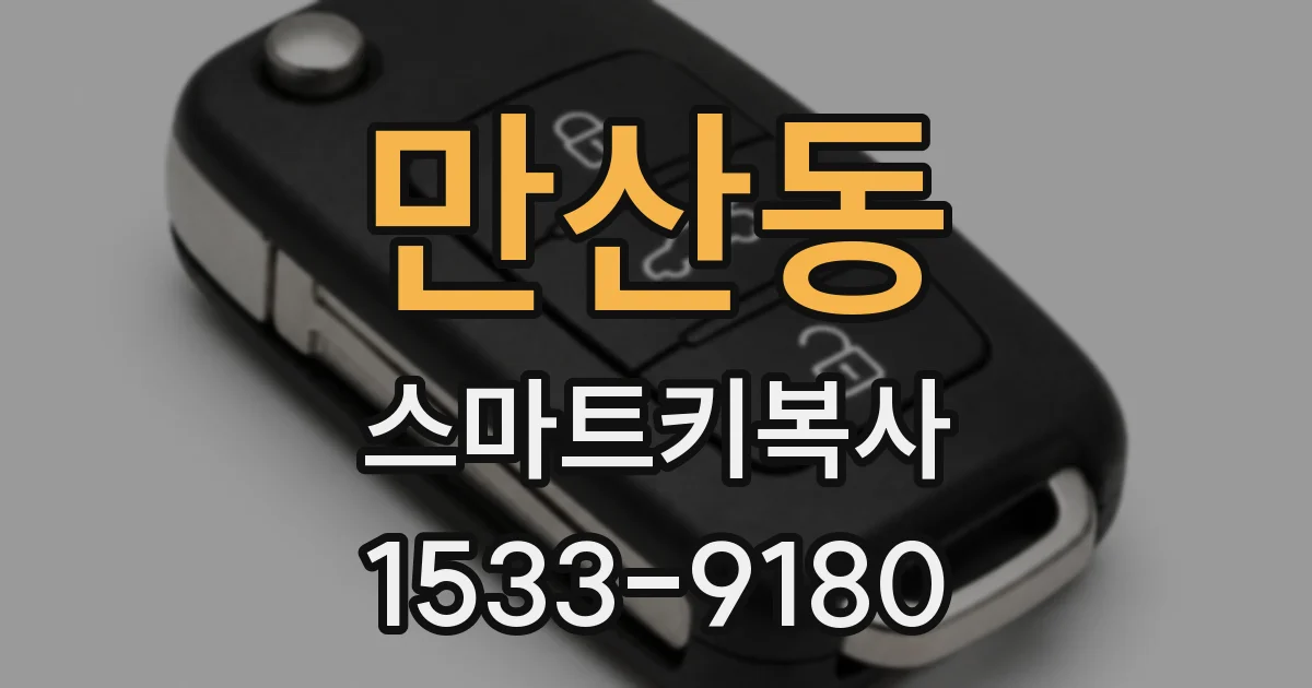 만산동 스마트키복사