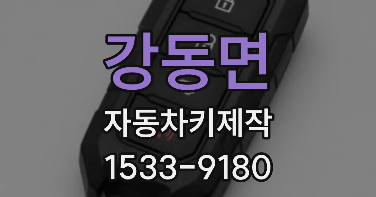강동면 자동차키제작