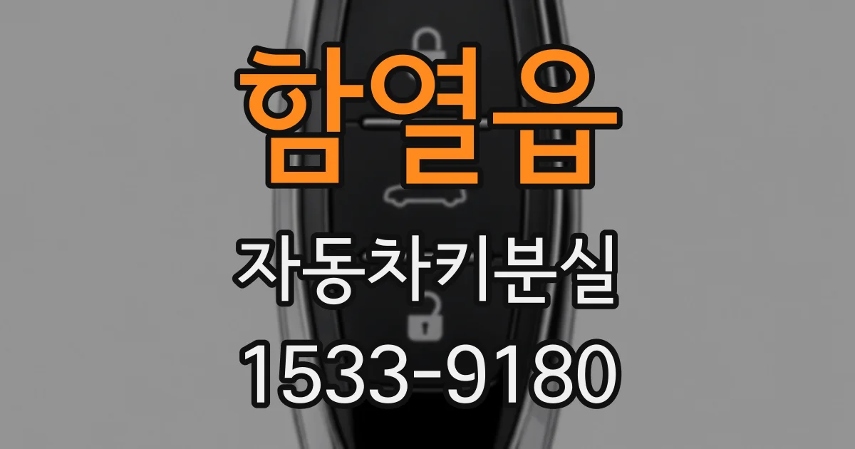함열읍 자동차키분실